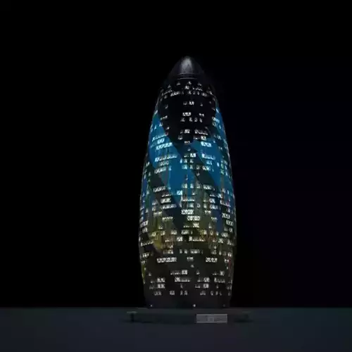 Modern Torpedo Shaped Skyscraper