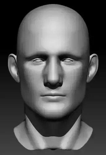 Male Head 9 3D model