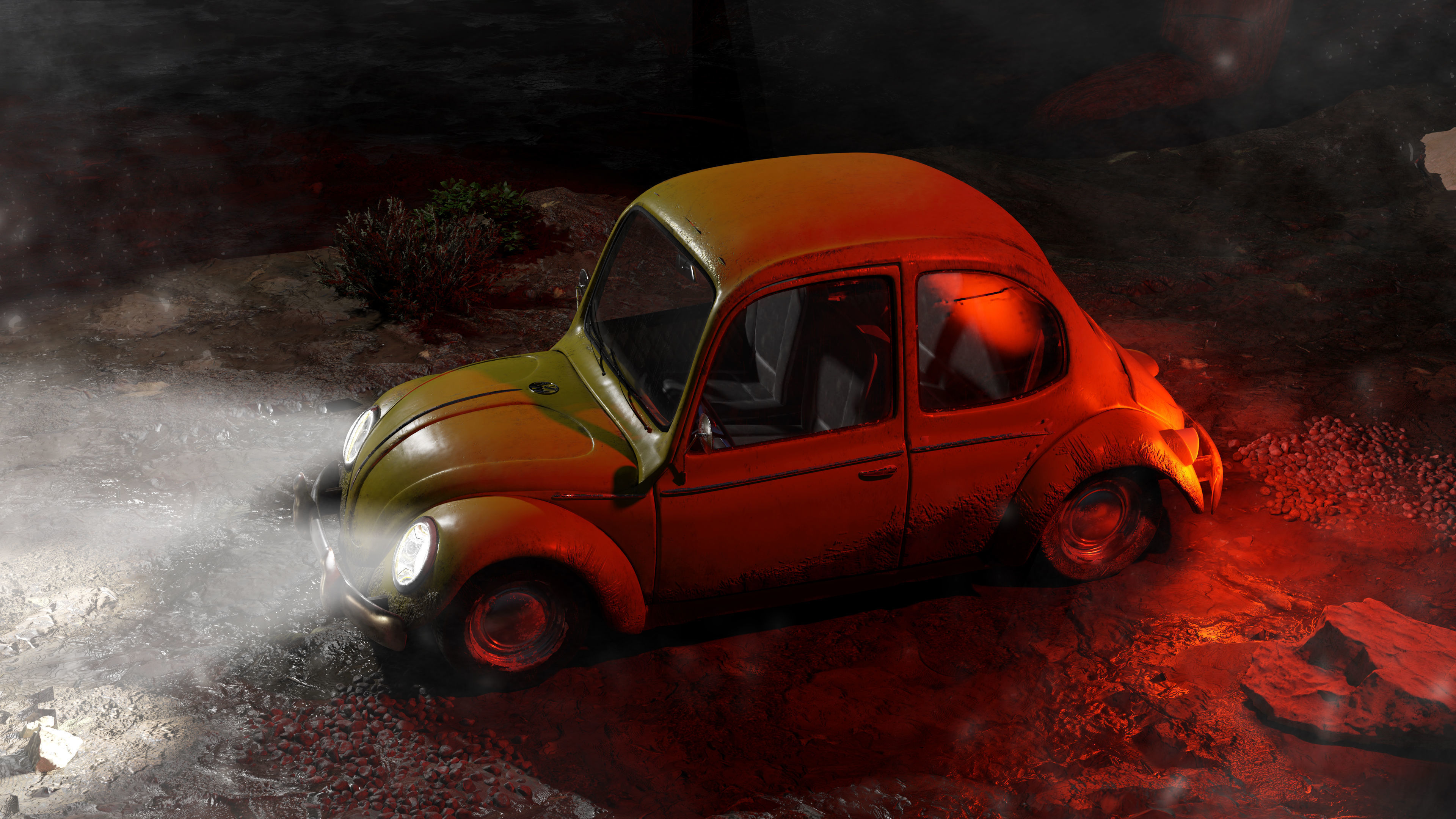 Classic Beetle Cartoon Style 3D Printable Model 3D print model_5