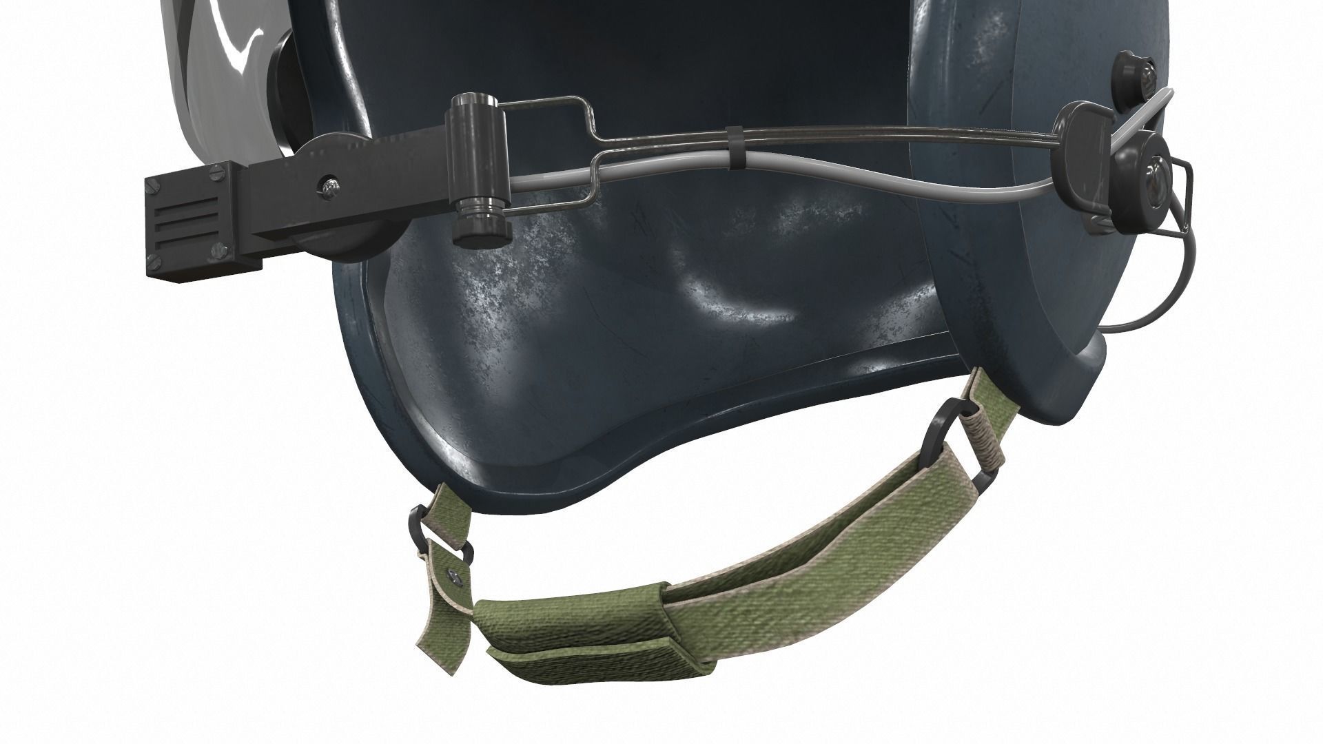 Pilot helmet ja-1 3D model_6