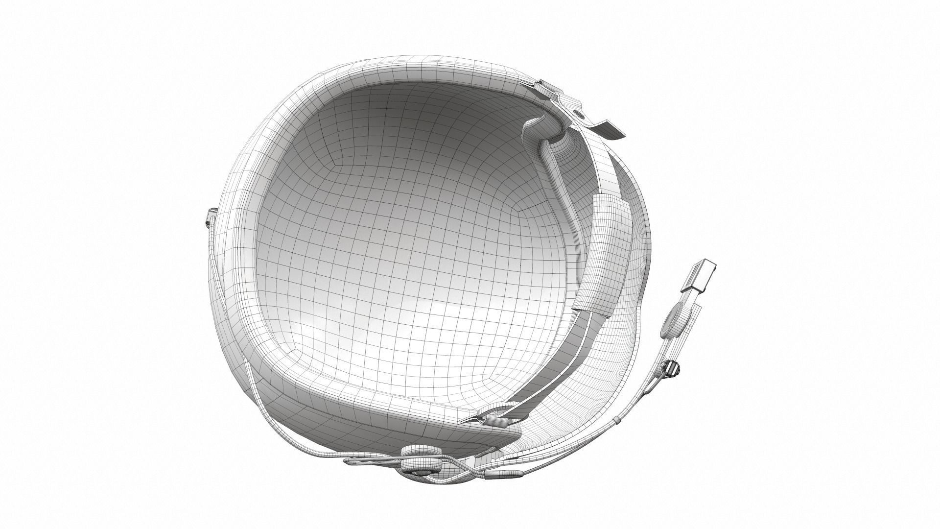 Pilot helmet ja-1 3D model_14