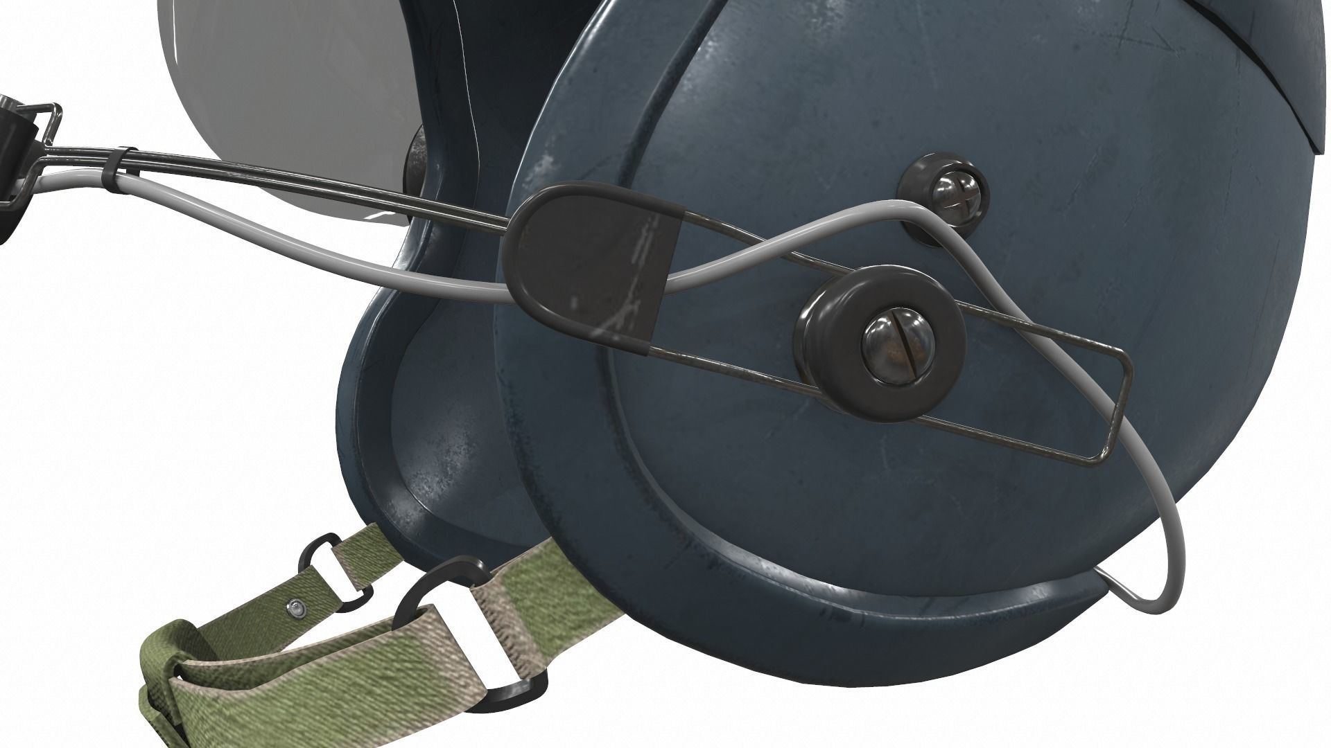 Pilot helmet ja-1 3D model_7