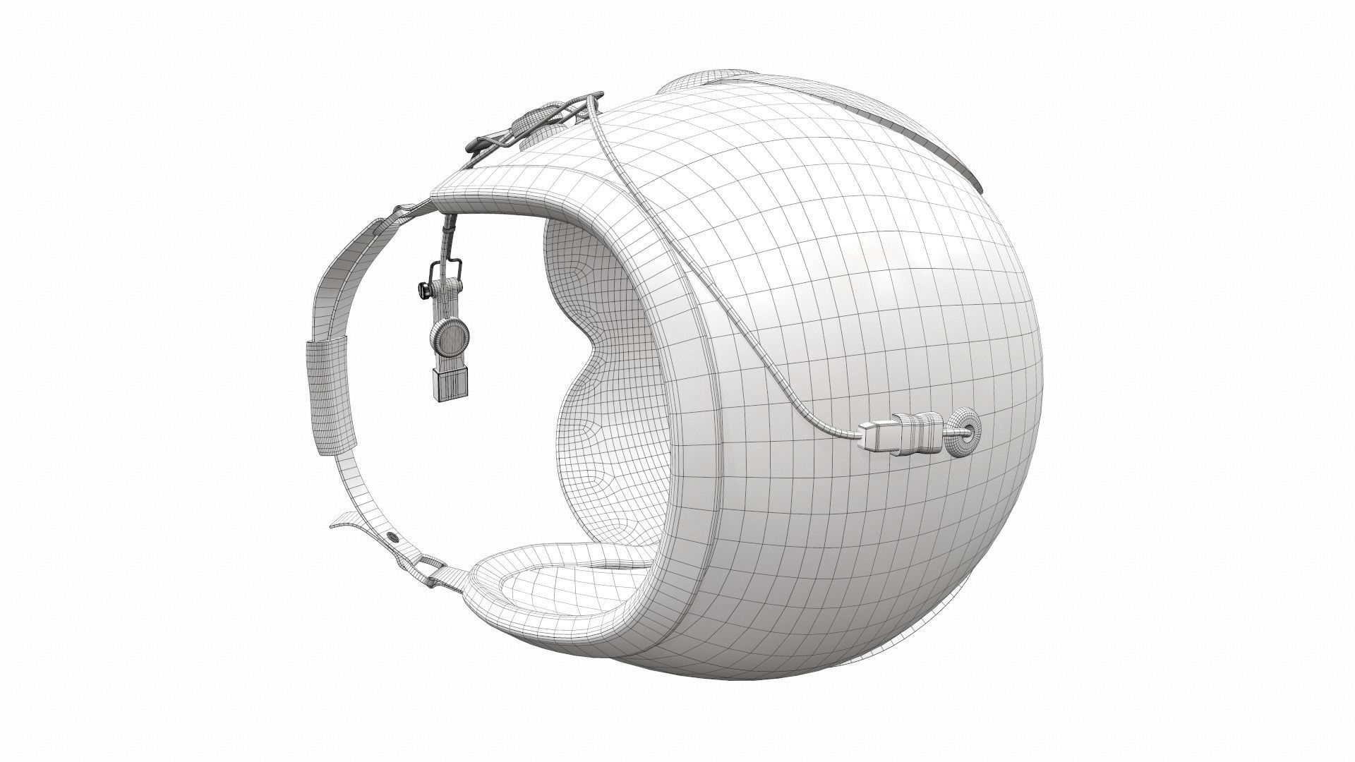 Pilot helmet ja-1 3D model_13