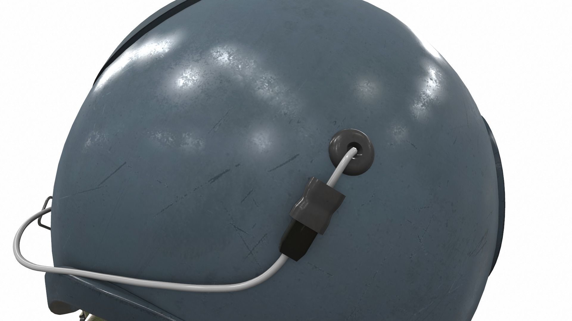 Pilot helmet ja-1 3D model_8