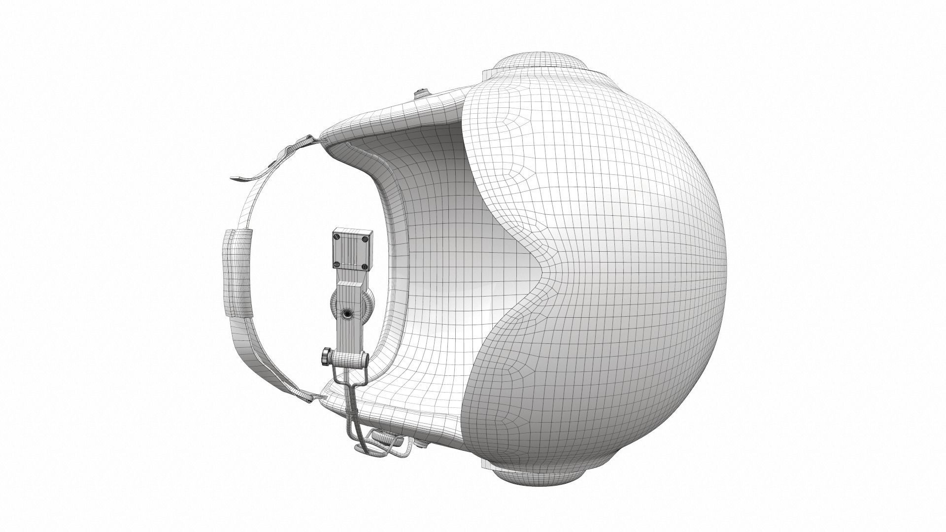 Pilot helmet ja-1 3D model_11