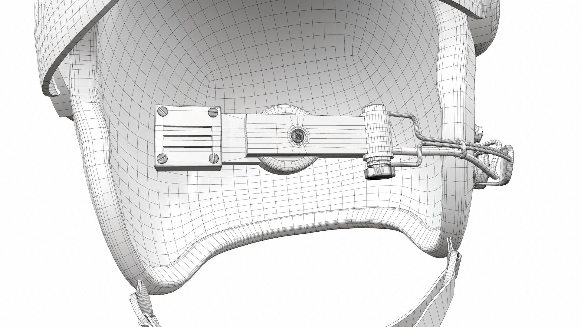 Pilot helmet ja-1 3D model_15