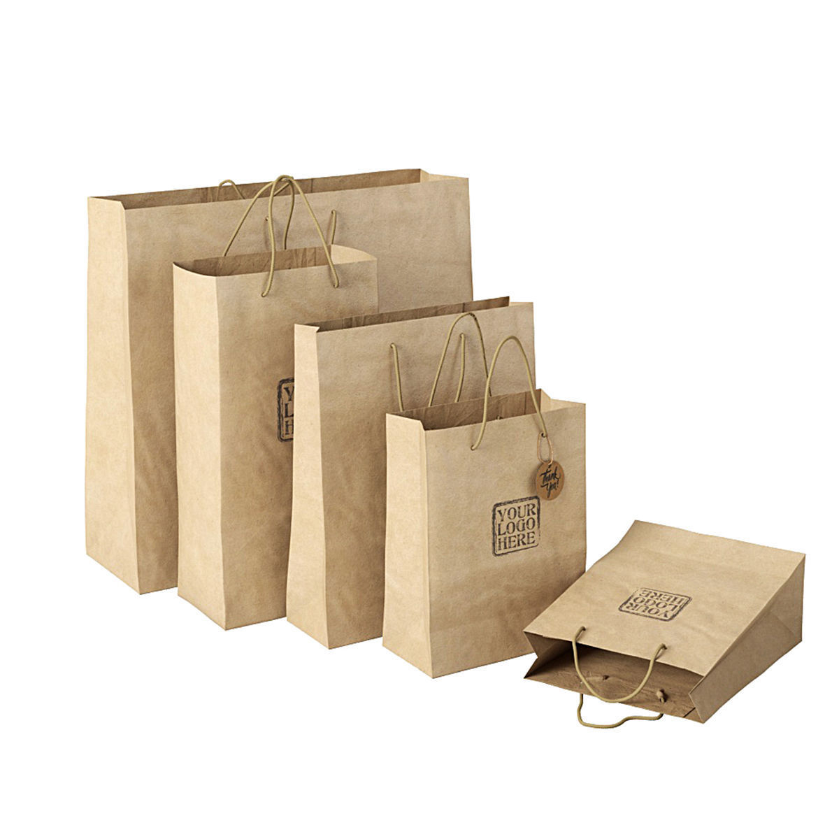 Paper bag 3 3D model_2