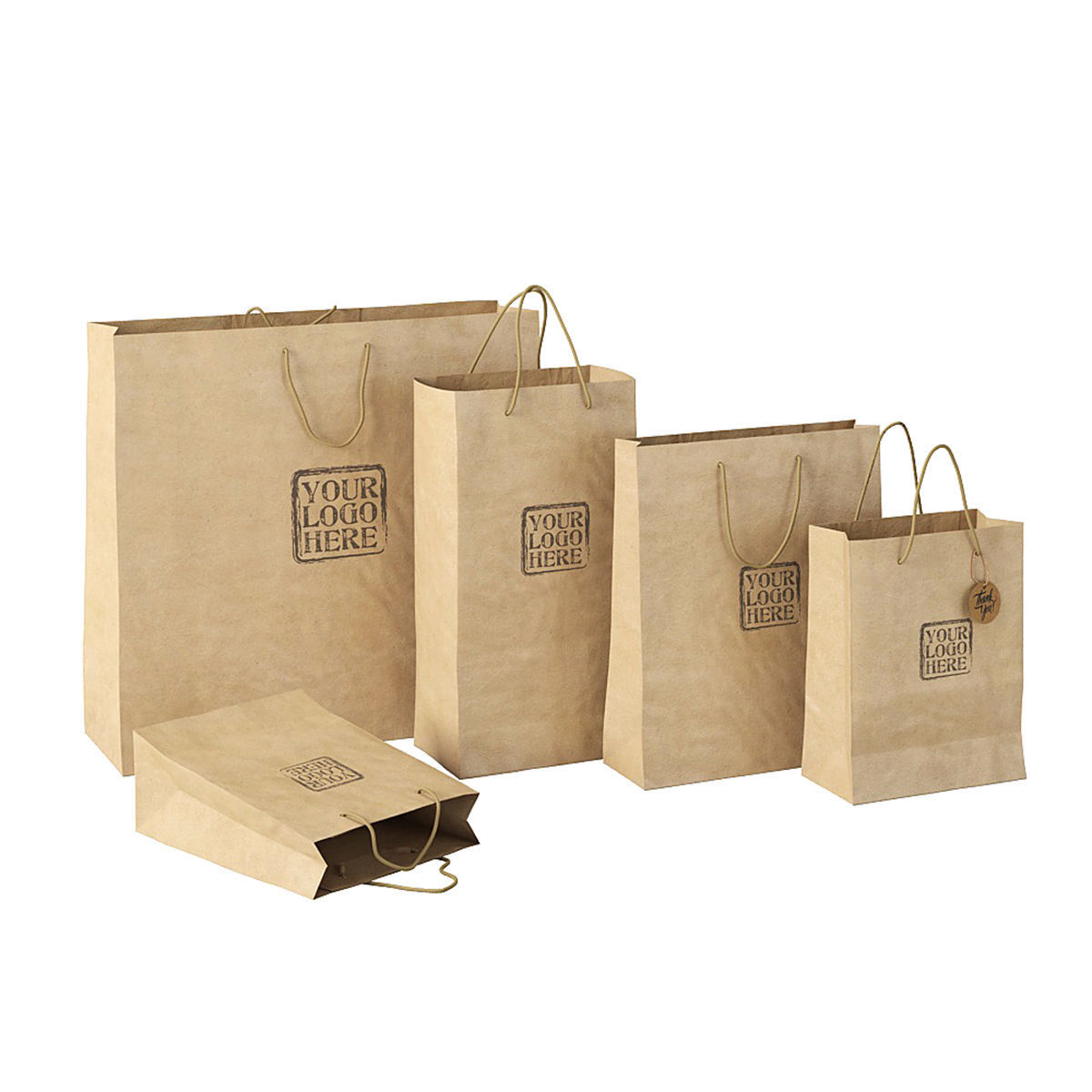 Paper bag 3 3D model_1