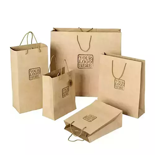 Paper bag 3 3D model