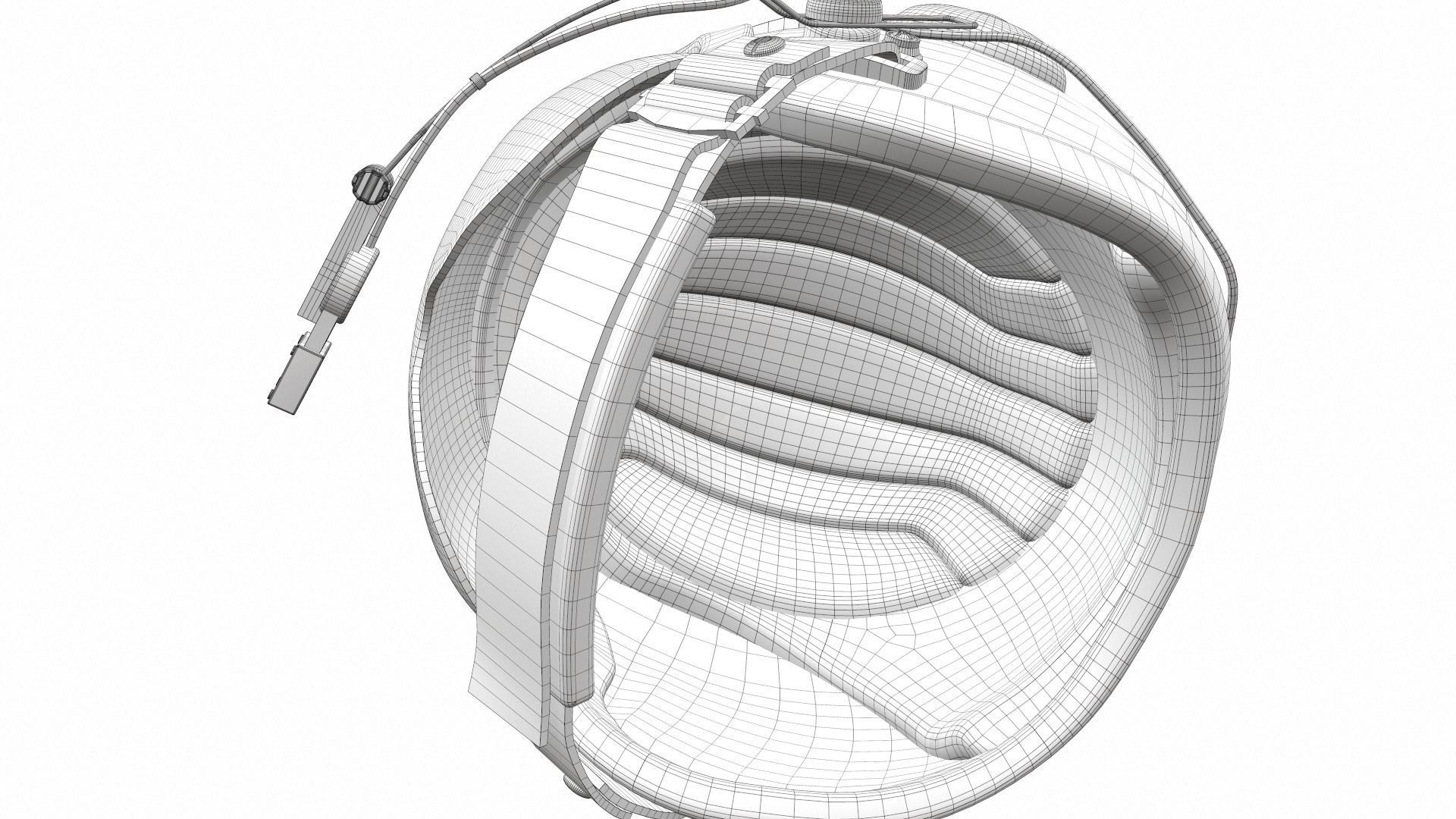 Pilot helmet ja-6 3D model_15