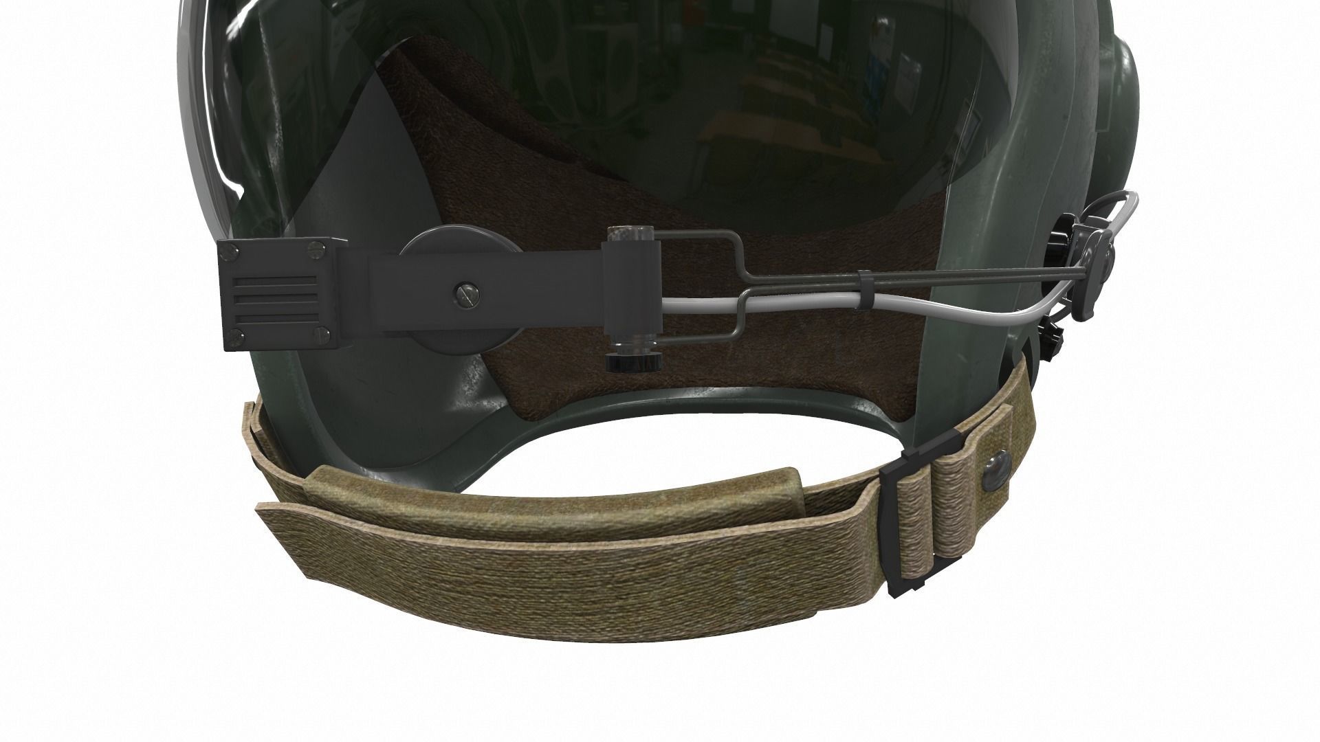 Pilot helmet ja-6 3D model_7