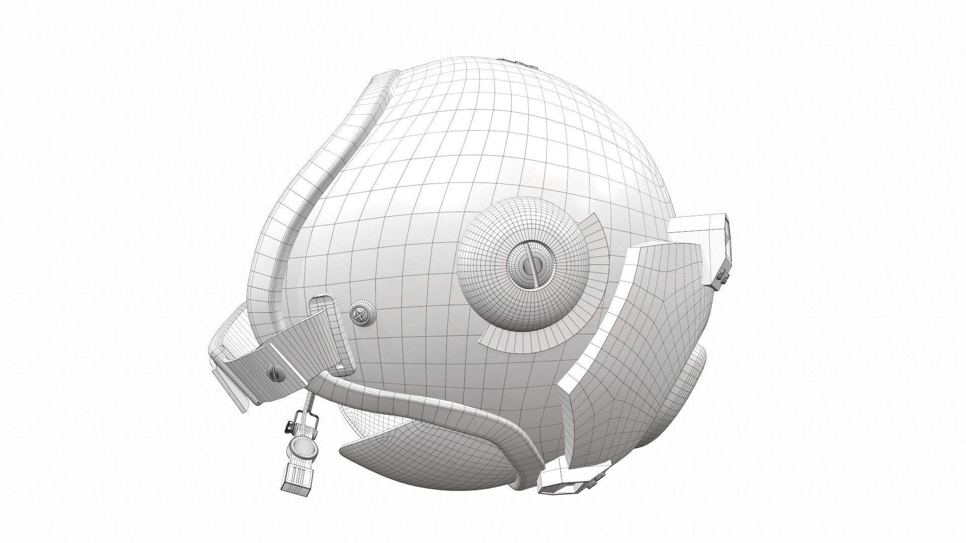 Pilot helmet ja-6 3D model_11