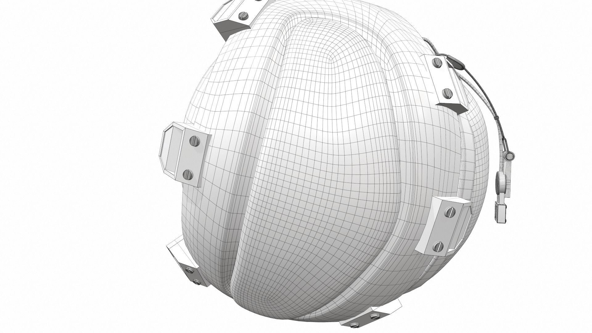 Pilot helmet ja-6 3D model_16
