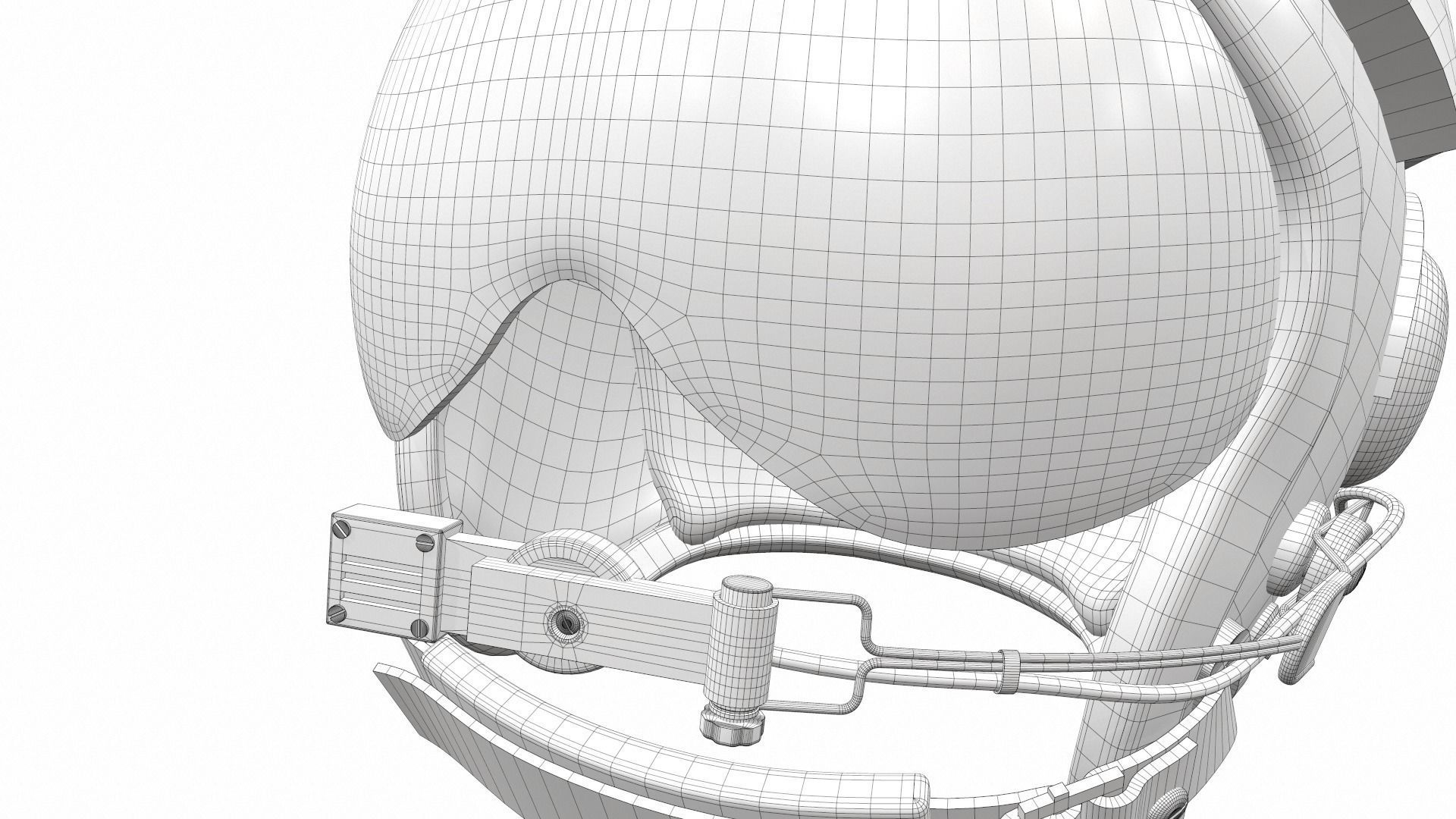 Pilot helmet ja-6 3D model_14