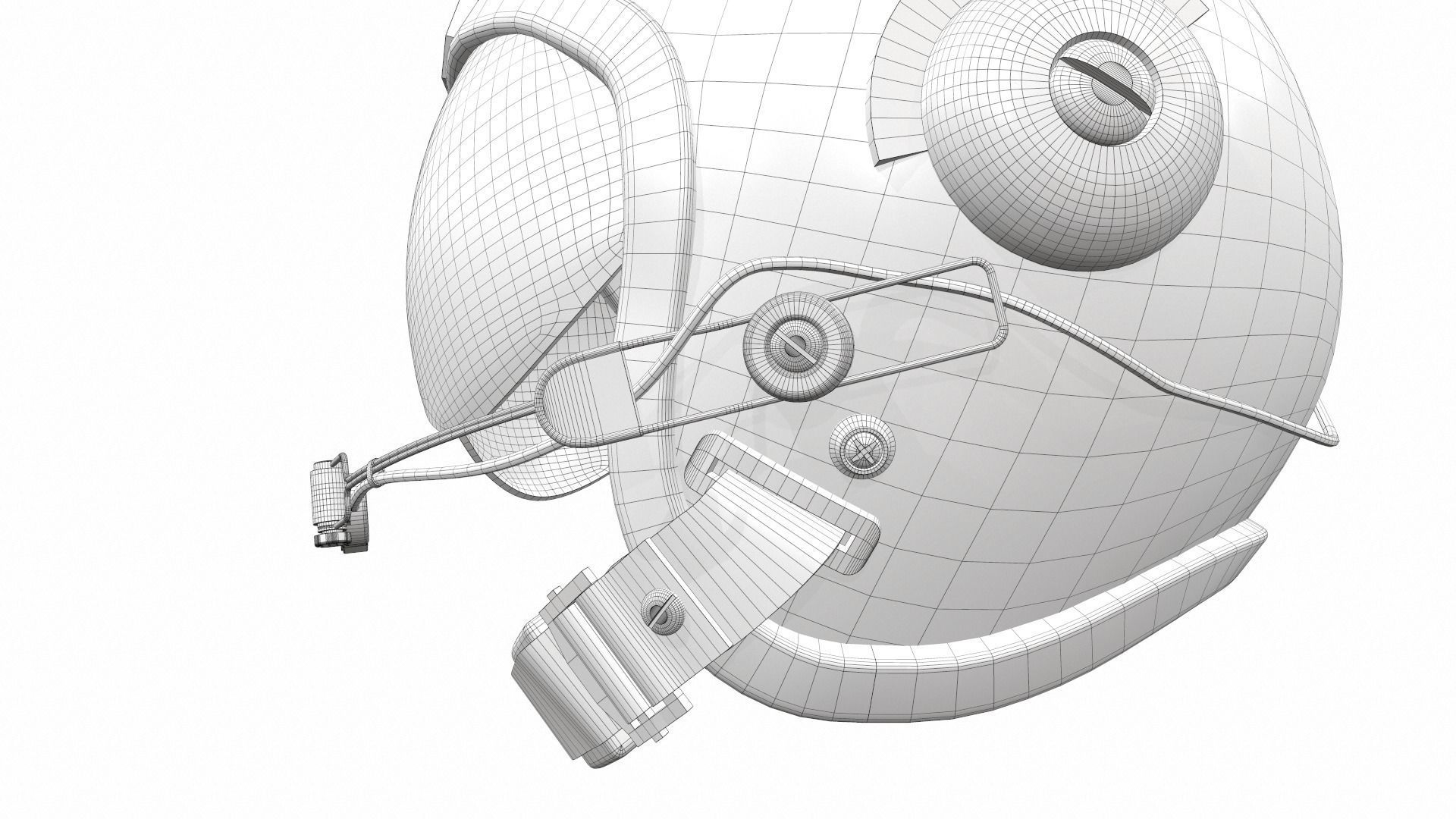 Pilot helmet ja-6 3D model_13