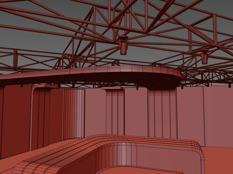 TV studio 4 Low-poly 3D model_9