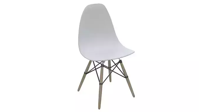 Eames molded plastic chair 3D model