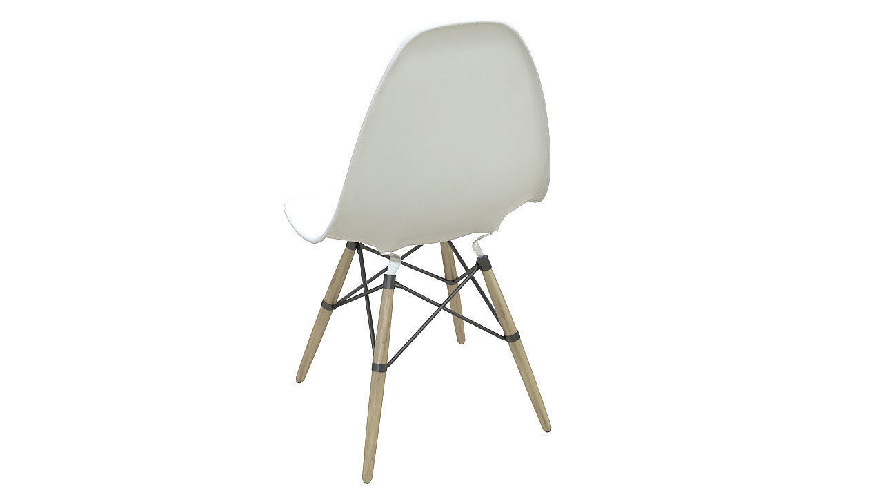 Eames molded plastic chair 3D model_5
