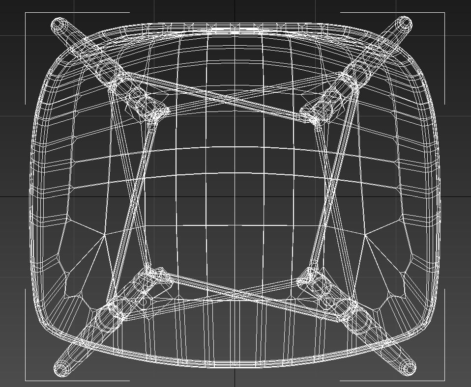 Eames molded plastic chair 3D model_15