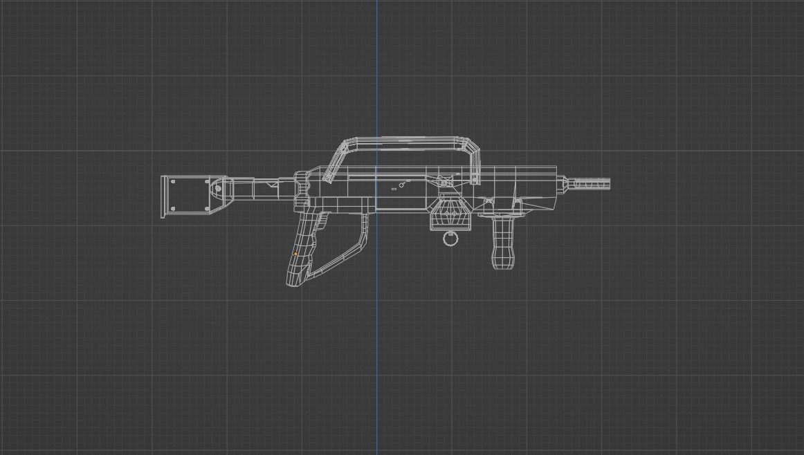 Low Poly Laser Rifle Free low-poly 3D model_3