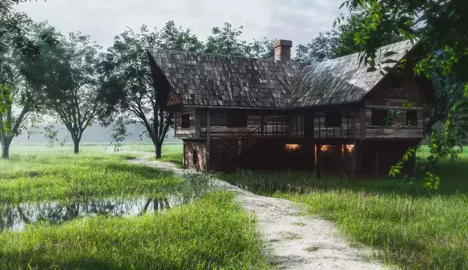 Medieval House  with Props