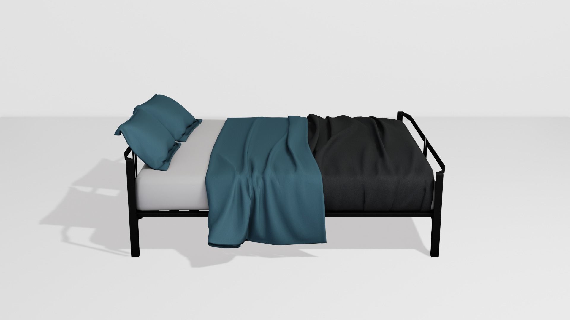 Noobist - Bed - casvena Low-poly 3D model_1