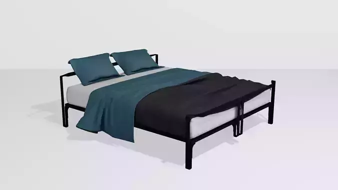 Noobist - Bed - casvena Low-poly 3D model