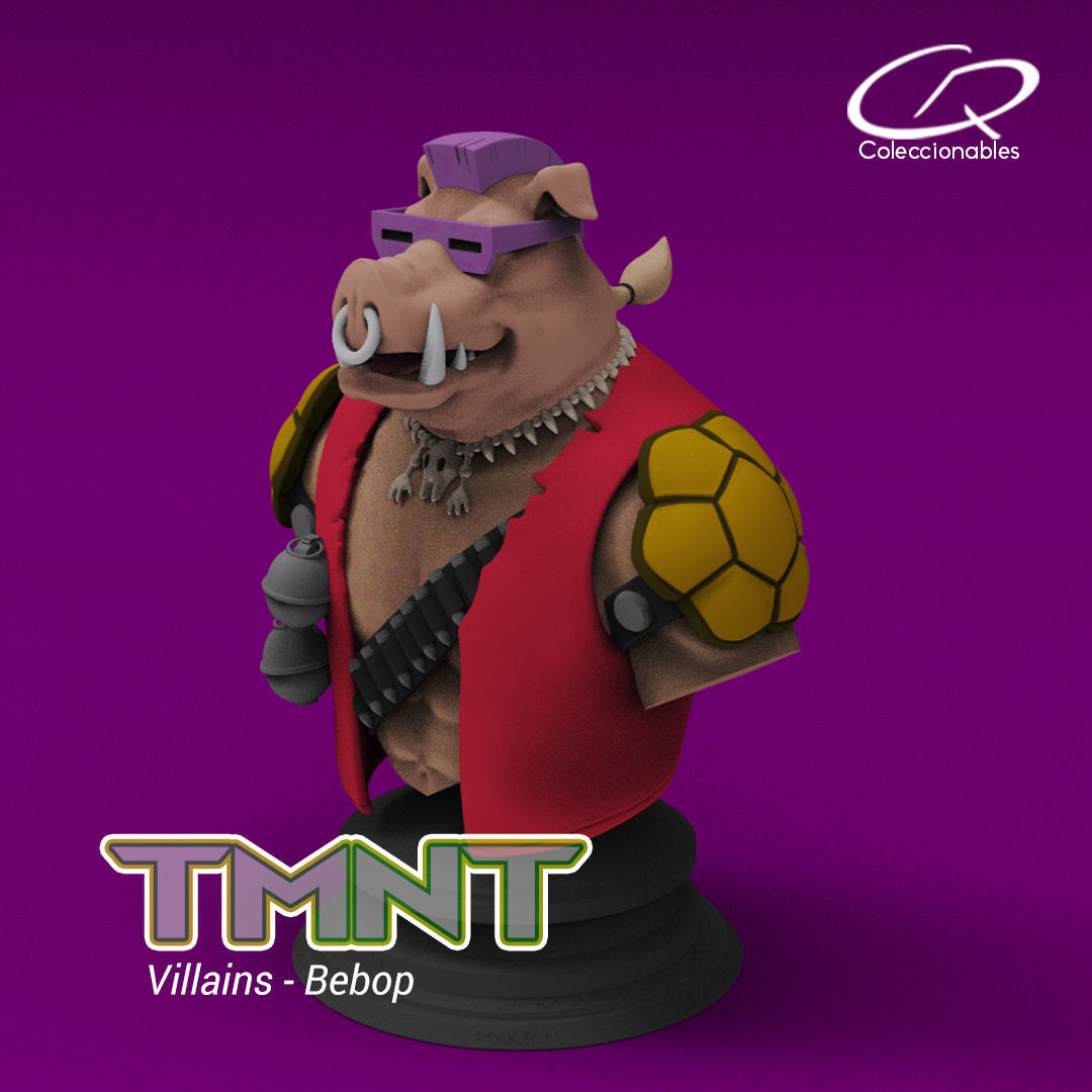Teenage Mutant Ninja Turtles - Animated series - Bebop 3D print model_4