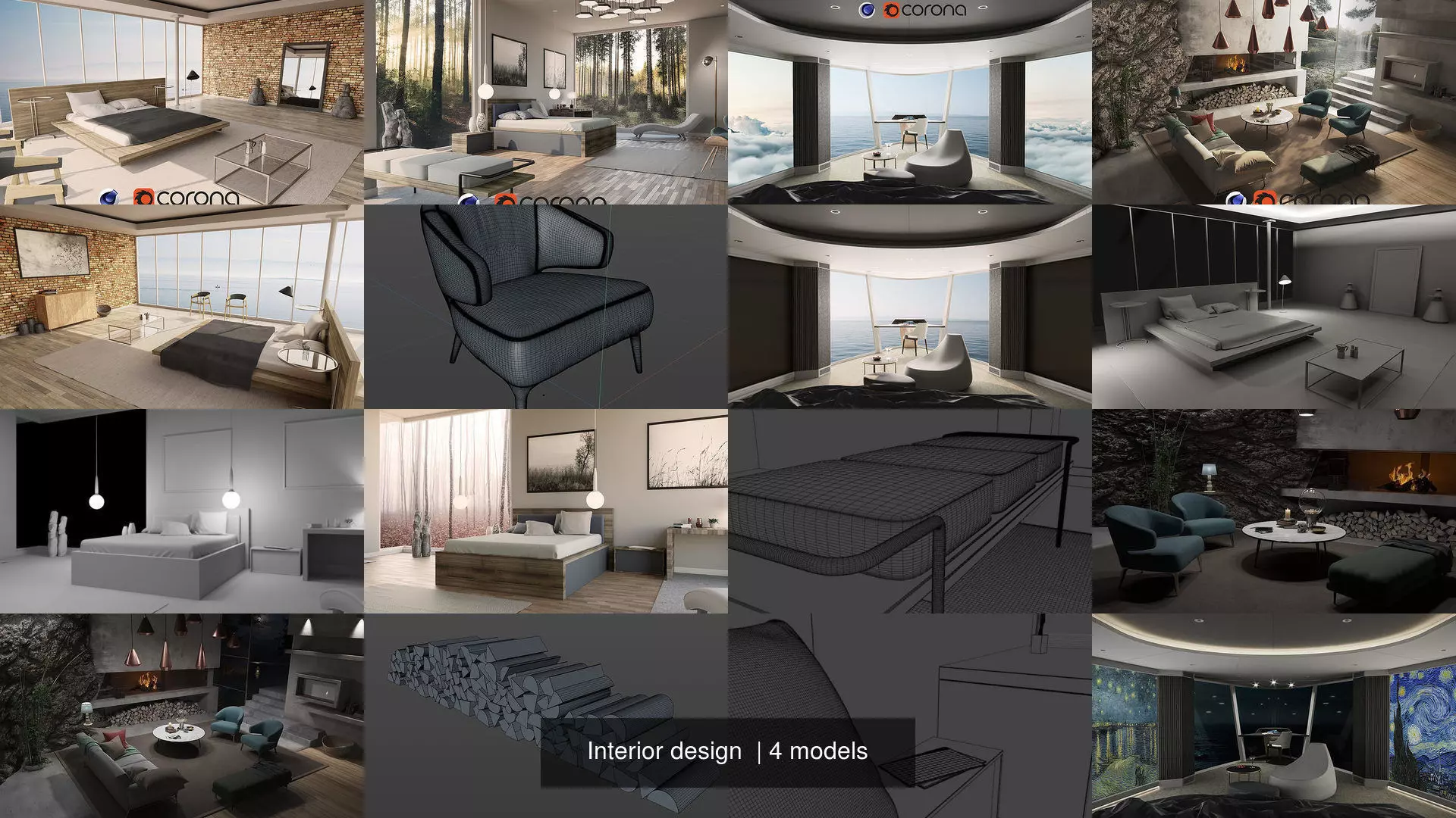 Interior design  3D Model Collection_1