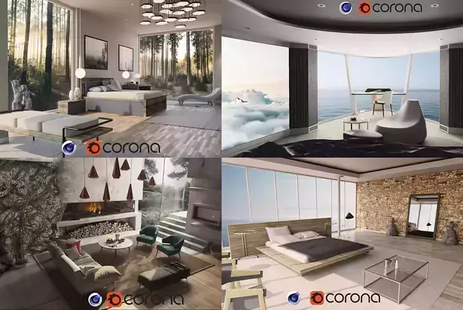Interior design  3D Model Collection