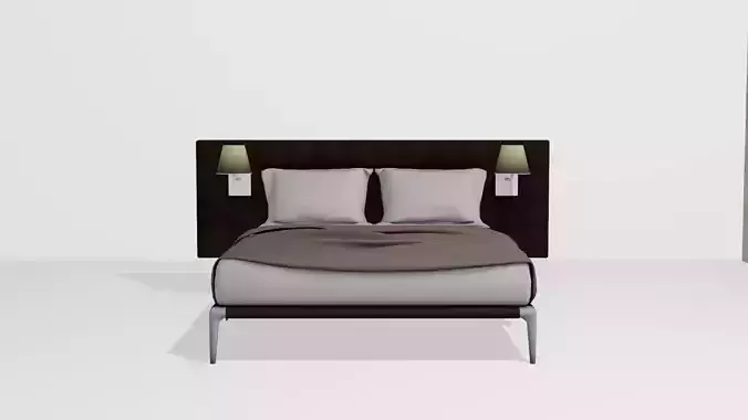Noobist - Bed - casvolga  Low-poly 3D model