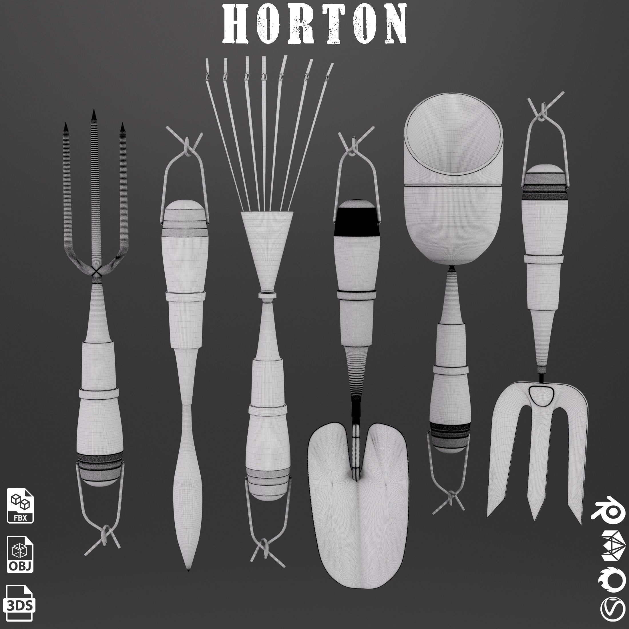 Horton-garden set Vol 02 3D model_9