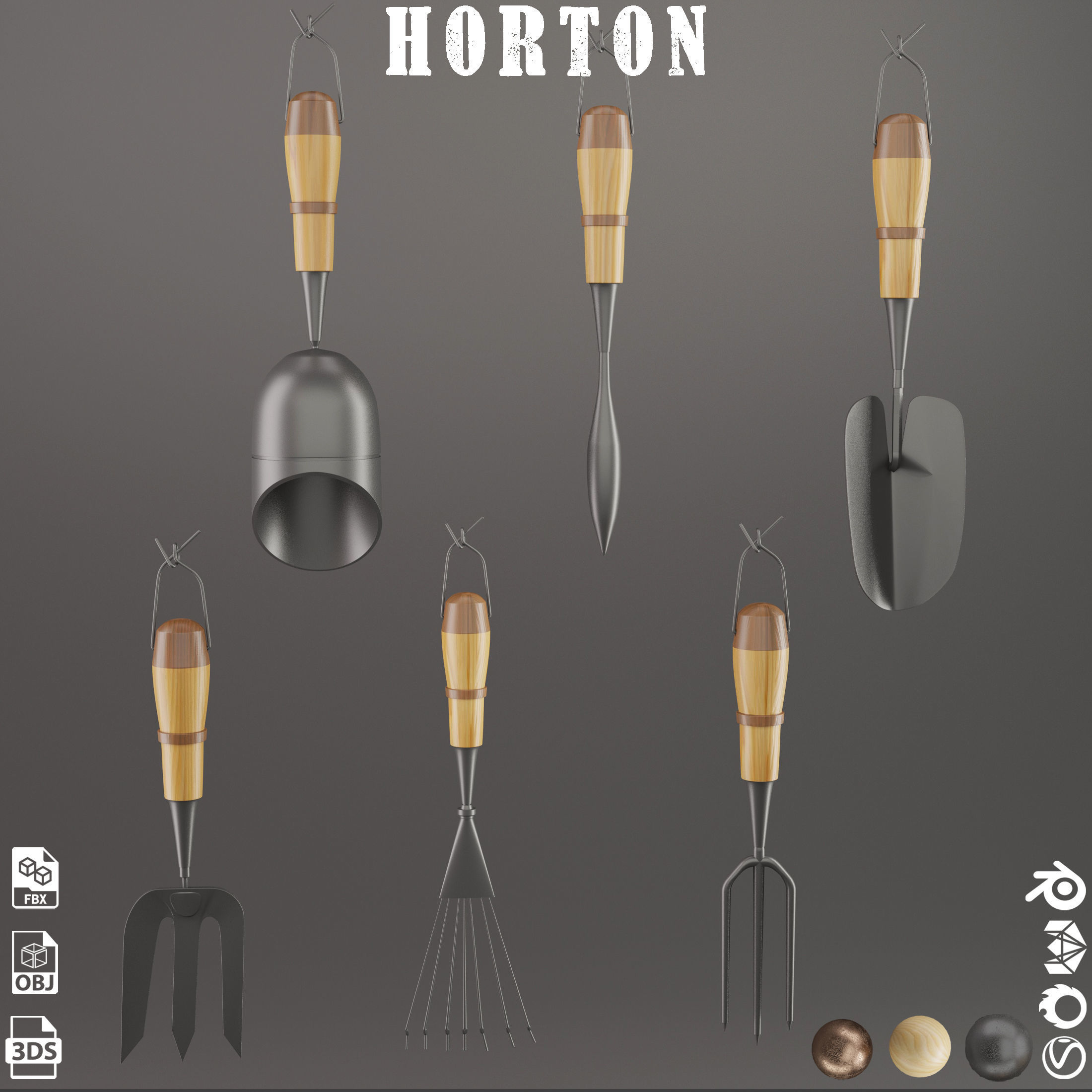 Horton-garden set Vol 02 3D model_7