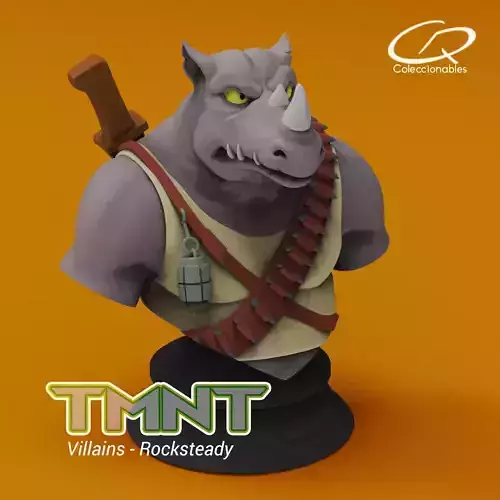 Teenage Mutant Ninja Turtles - Animated series - Rocksteady 3D print model