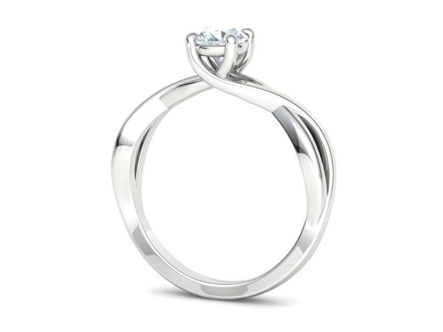 Trellis Solitaire Engagement Rings  Half Carat and One Carat  3D Model Collection_64