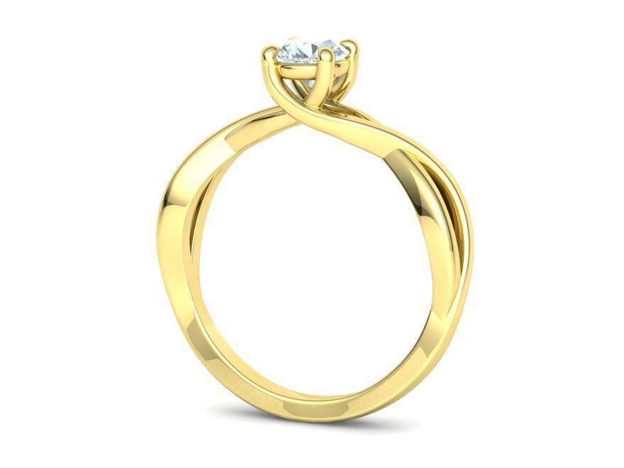 Trellis Solitaire Engagement Rings  Half Carat and One Carat  3D Model Collection_54