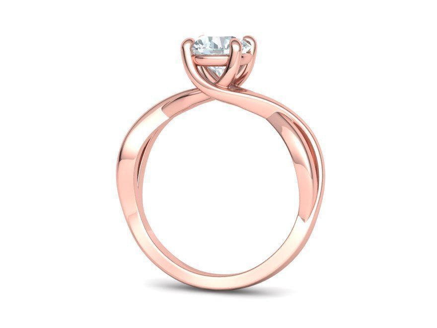 Trellis Solitaire Engagement Rings  Half Carat and One Carat  3D Model Collection_39
