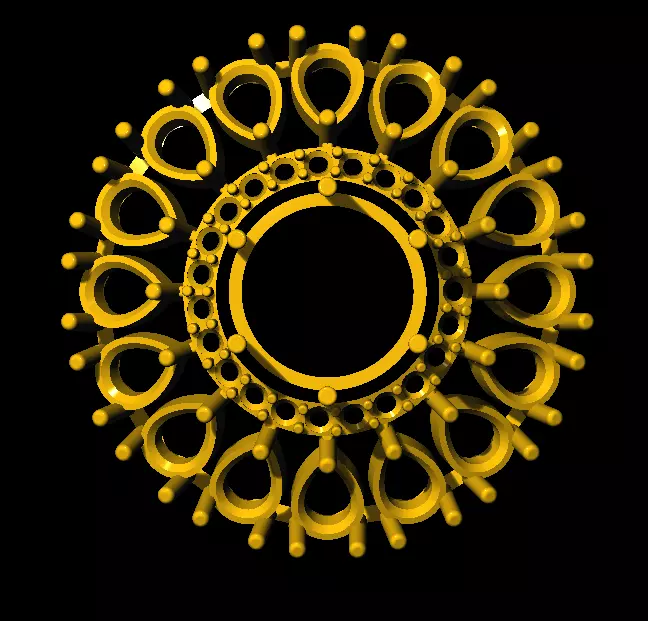 Tops earrings 3D print model