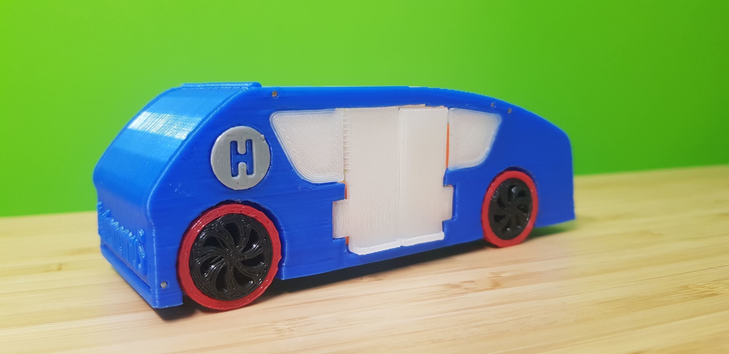 Autonomus - Hydrogen Fuel Cell Concept Car  3D print model_1