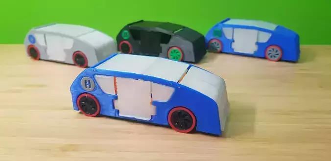Autonomus - Hydrogen Fuel Cell Concept Car  3D print model