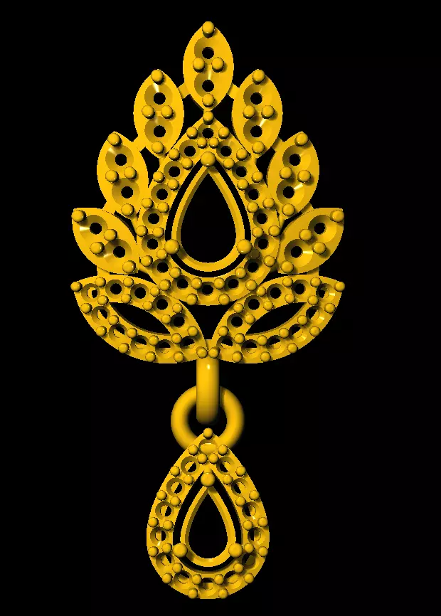 Tops earrings 3D print model