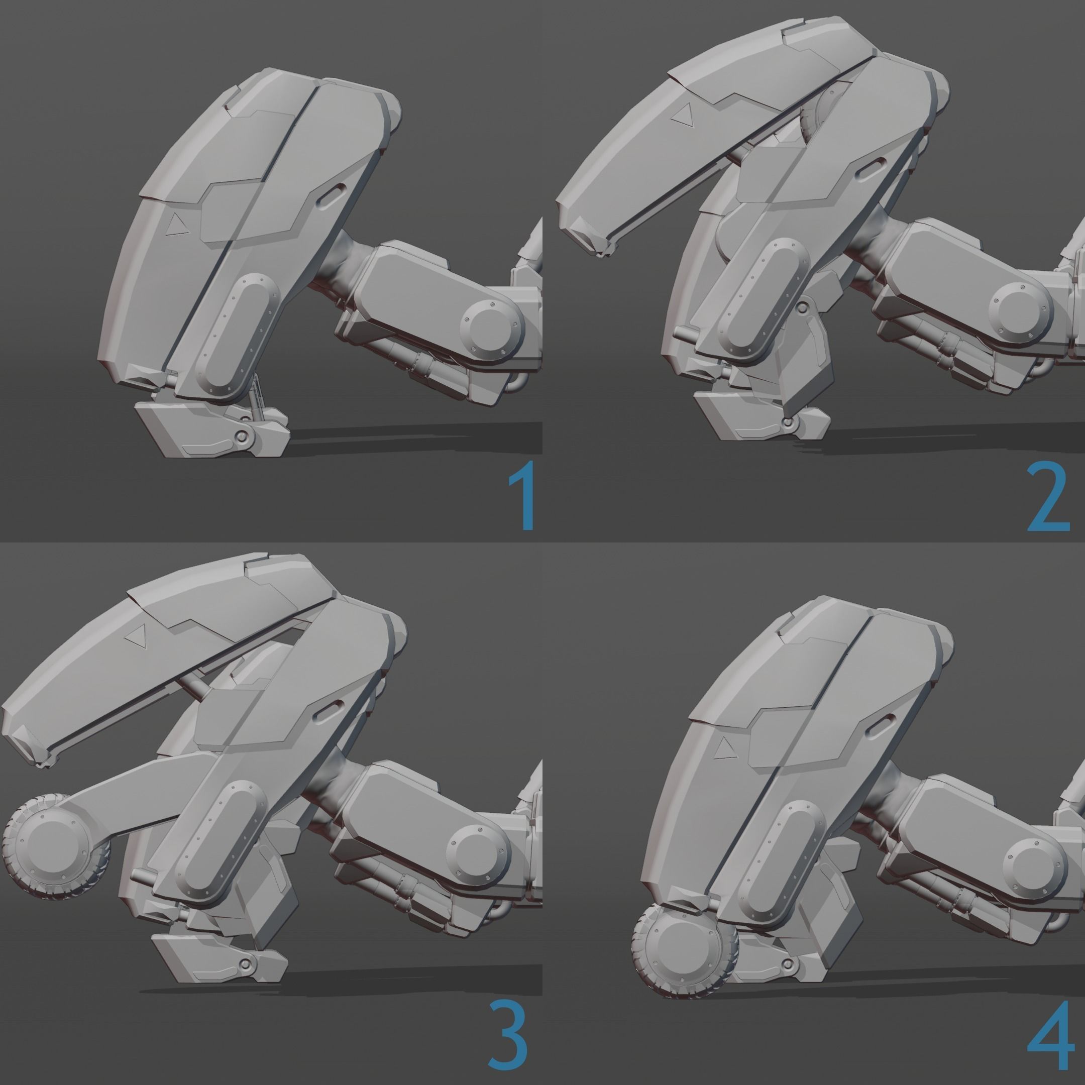 Walking tank TAMT2 3D model_6