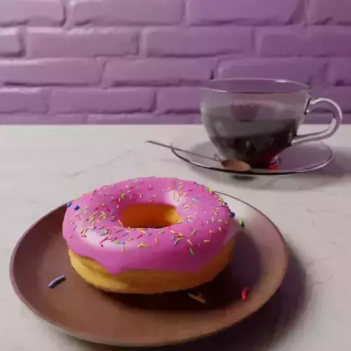 Donut and coffee