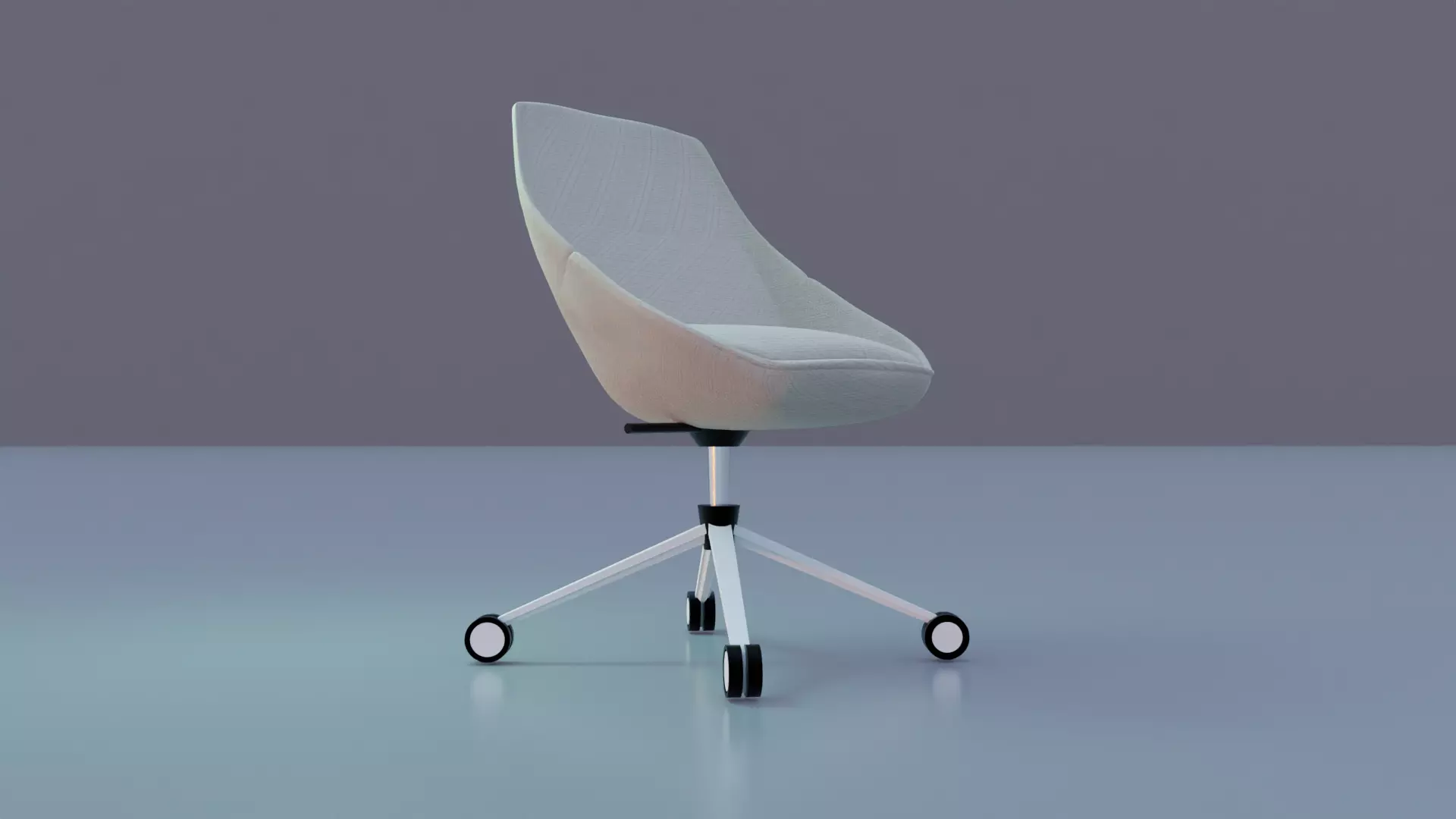Office chair inspired by Ezy Low Chair of OFFECCT Free low-poly 3D model