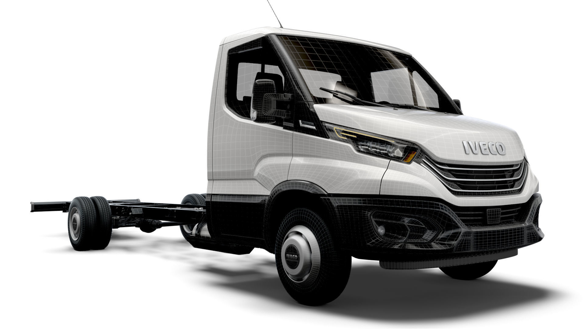 Iveco Daily Single Cab L6 Chassis 2022 3D model_10