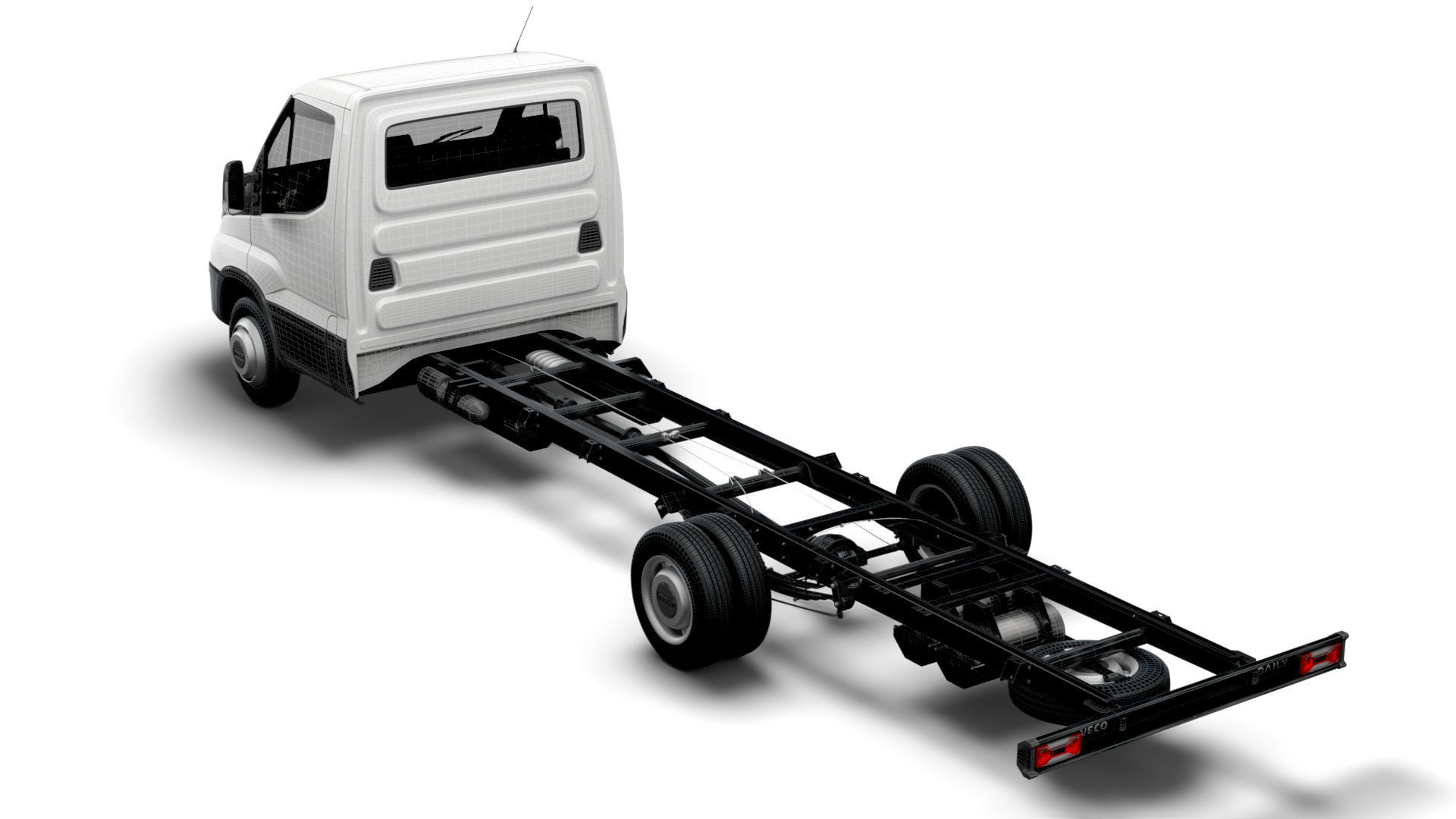 Iveco Daily Single Cab L6 Chassis 2022 3D model_12