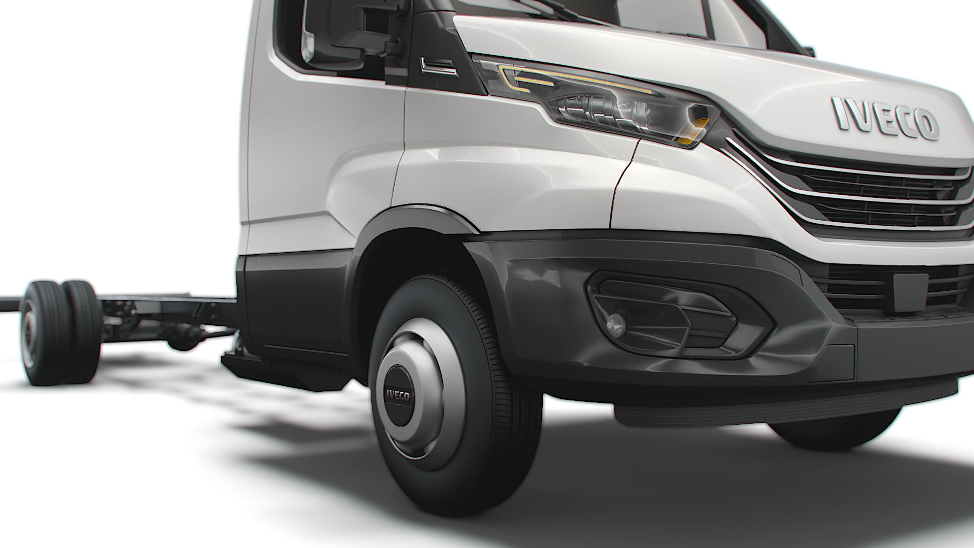 Iveco Daily Single Cab L6 Chassis 2022 3D model_3