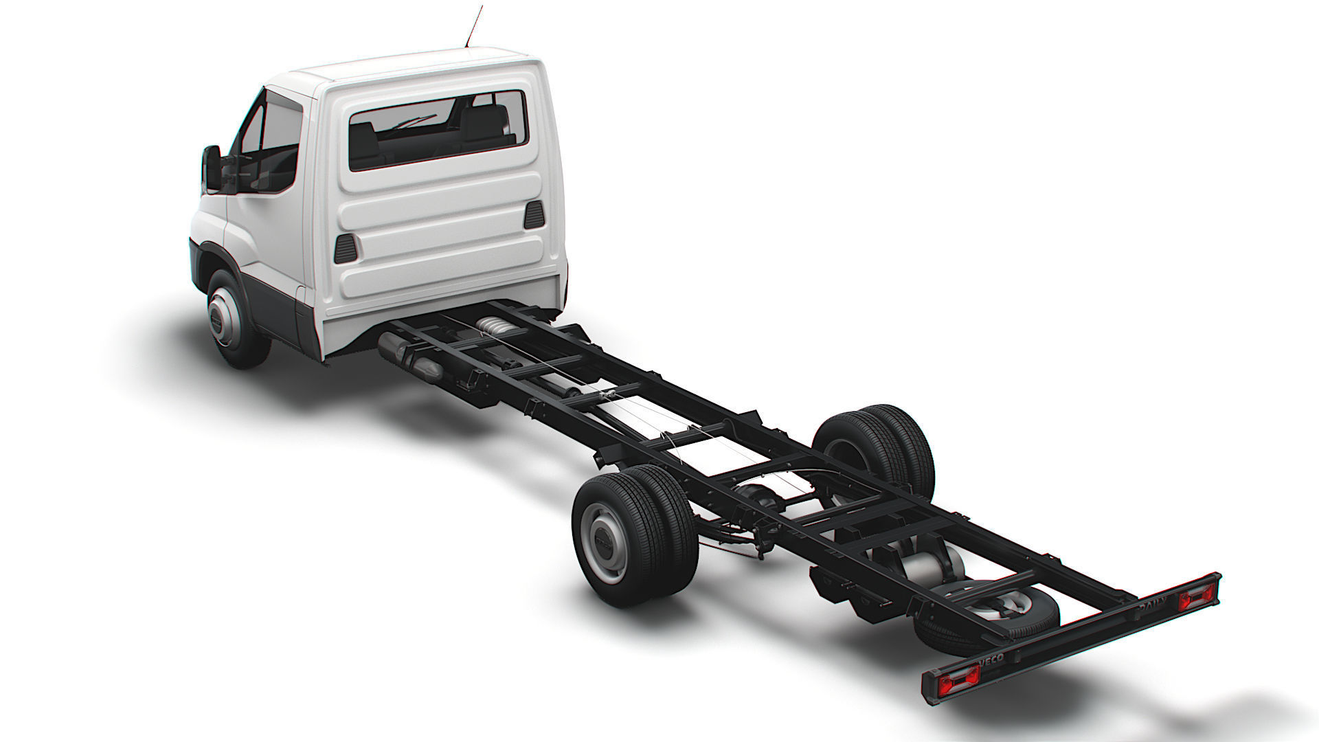 Iveco Daily Single Cab L6 Chassis 2022 3D model_2