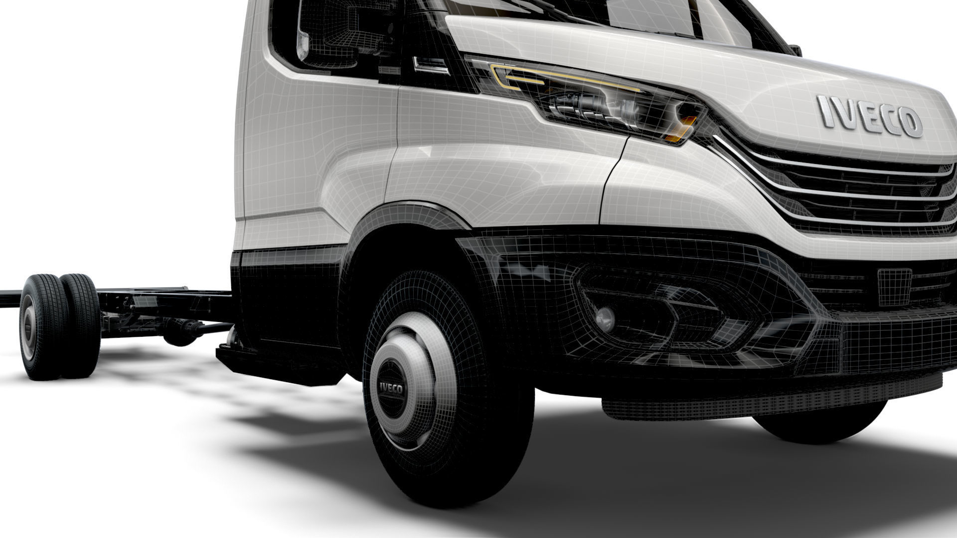 Iveco Daily Single Cab L6 Chassis 2022 3D model_13