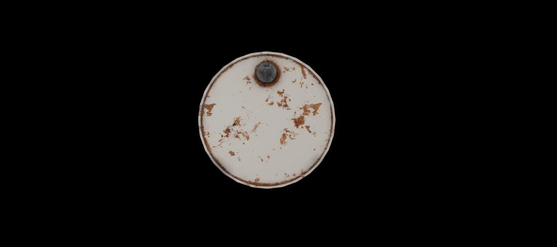 Rusty Metal Barrel - Game Ready Low-poly 3D model_5